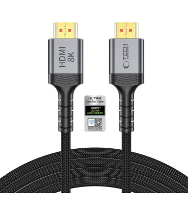 Juodas HDMI 2.1 - HDMI 2.1 4K 120Hz / 8K 60Hz 300cm laidas "Tech-Protect Ultraboost"