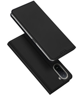 Juodas atverčiamas dėklas Xiaomi Redmi A7 Pro 4G / 5G telefonui "Dux Ducis Skin Pro"
