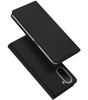Juodas atverčiamas dėklas Xiaomi Redmi A7 Pro 4G / 5G telefonui "Dux Ducis Skin Pro"