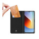 Juodas atverčiamas dėklas Xiaomi Redmi A7 Pro 4G / 5G telefonui "Dux Ducis Skin Pro"