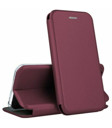 Raudonas atverčiamas dėklas Samsung Galaxy A17 / A18 4G / 5G telefonui "Book Elegance"