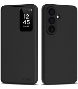 Matinis juodas atverčiamas dėklas Samsung Galaxy A27 5G telefonui "Tech-Protect Smart Wallet"