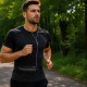 Juodas universalus sportinis bėgimo krepšys "Design 4"