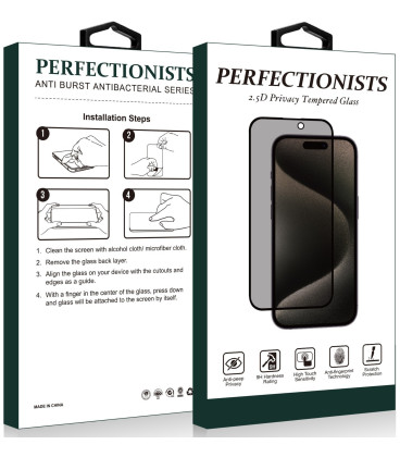 LCD apsauginis stikliukas 2.5D Privacy Perfectionists Samsung A276 A27 5G juodas