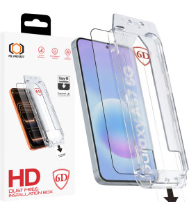 Apsauginis grūdintas stiklas Samsung Galaxy A56 / A57 5G telefonui "Tel Protect Dust-Free Easy Fit Full Glue 6D"