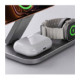 Juodas belaidis 25W pakrovėjas - stovas "Tech-Protect A52 3in1 QI2.2 Magnetic Magsafe"