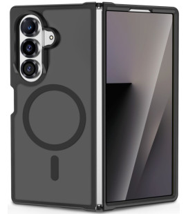 Matinis juodas dėklas Samsung Galaxy Z Fold 7 / 8 Ultra telefonui "Tech-Protect Magmat Magsafe"