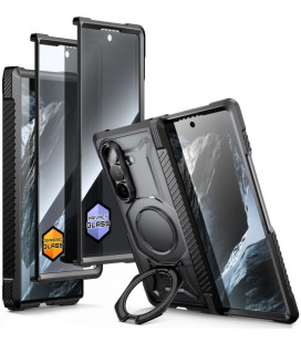Juodas dėklas Samsung Galaxy Z Fold 8 Ultra telefonui "Supcase UB Grip Mag Magsafe 2-Set"