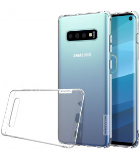 Skaidrus silikoninis dėklas Samsung Galaxy S10 telefonui "Nillkin Nature"