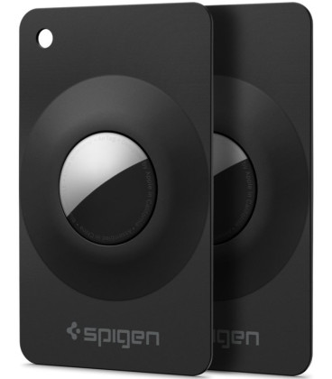 Juodas dėklas Apple Airtag 1 / 2 "Spigen Airfit 2-Pack"