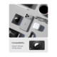 Juodas dėklas Apple Airtag 1 / 2 "Spigen Airfit 2-Pack"