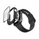 Juodas dėklas Apple Watch 4 / 5 / 6 / SE 1 / 2 / 3 (44 mm) laikrodžiui "Spigen Thin Fit"