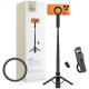 Juoda selfie - asmenukių lazka - trikojis "Tech-Protect L11S Magsafe Bluetooth Selfie Stick Tripod"