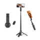 Juoda selfie - asmenukių lazka - trikojis "Tech-Protect L11S Magsafe Bluetooth Selfie Stick Tripod"