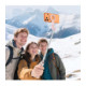 Rožinė selfie - asmenukių lazka - trikojis "Tech-Protect L11S Magsafe Bluetooth Selfie Stick Tripod"