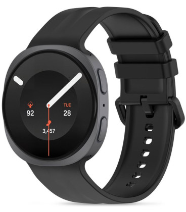 Juoda apyrankė Samsung Galaxy Watch 8 / 9 / Classic (40 / 44 / 46 mm) laikrodžiui "Tech-Protect Silicone Evo"