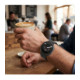 Juoda apyrankė Samsung Galaxy Watch 8 / 9 / Classic (40 / 44 / 46 mm) laikrodžiui "Tech-Protect Silicone Evo"
