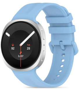 Šviesiai mėlyna apyrankė Samsung Galaxy Watch 8 / 9 / Classic (40 / 44 / 46 mm) laikrodžiui "Tech-Protect Silicone Evo"