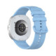 Šviesiai mėlyna apyrankė Samsung Galaxy Watch 8 / 9 / Classic (40 / 44 / 46 mm) laikrodžiui "Tech-Protect Silicone Evo"