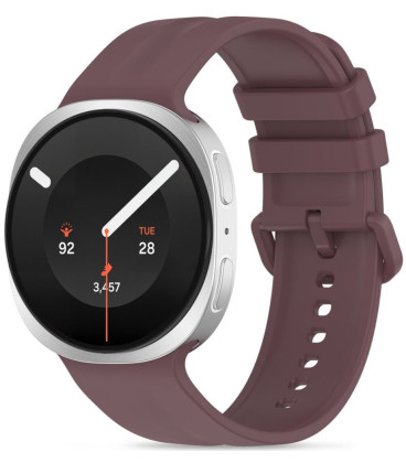Raudona apyrankė Samsung Galaxy Watch 8 / 9 / Classic (40 / 44 / 46 mm) laikrodžiui "Tech-Protect Silicone Evo"