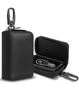 Juodas automobilio raktų dėklas - RFID signalo blokavimas "Tech-Protect KLR300 Pouch"