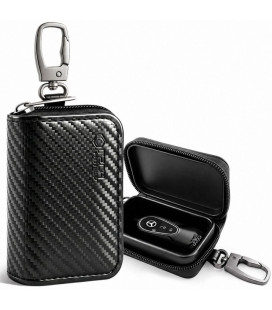 Juodas (Carbon) automobilio raktų dėklas - RFID signalo blokavimas "Tech-Protect KLR300 Pouch"