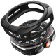 Matinis juodas dėklas Samsung Galaxy Watch Ultra 2 2026 (47 mm) laikrodžiui "Spigen Liquid Air"