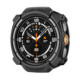 Juodas dėklas Samsung Galaxy Watch Ultra 2 2026 (47 mm) laikrodžiui "Spigen Rugged Armor"