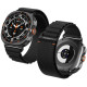 Juoda apyrankė Samsung Galaxy Watch Ultra 1 / 2 2024-2026 (47 mm) laikrodžiui "Spigen WBF1 Band"