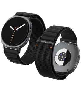 Juoda apyrankė Samsung Galaxy Watch 8 / 9 / Classic (40 / 44 / 46 mm) laikrodžiui "Spigen WBF1 Band"