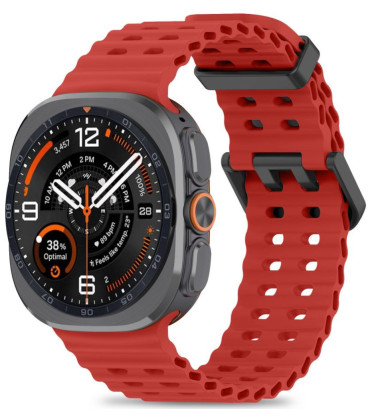Raudona apyrankė Samsung Galaxy Watch Ultra 1 / 2 2024-2026 (47 mm) laikrodžiui "Tech-Protect Iconband Pro"