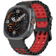 Juoda / Raudona apyrankė Samsung Galaxy Watch Ultra 1 / 2 2024-2026 (47 mm) laikrodžiui "Tech-Protect Iconband Pro"