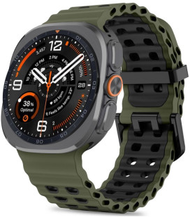 Tamsiai žalia / Juoda apyrankė Samsung Galaxy Watch Ultra 1 / 2 2024-2026 (47 mm) "Tech-Protect Iconband Pro"