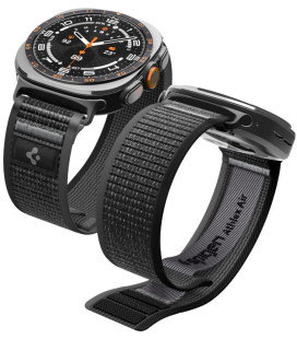 Juoda / Pilka apyrankė Samsung Galaxy Watch Ultra 1 / 2 2024-2026 (47 mm) laikrodžiui "Spigen Athlex Air"