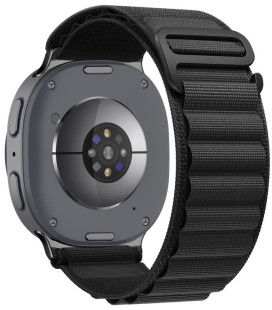 Juoda apyrankė Samsung Galaxy Watch 8 / 9 / Classic (40 / 44 / 46 mm) laikrodžiui "Tech-Protect Nylon Pro"