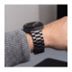 Juoda apyrankė Samsung Galaxy Watch 8 / 9 / Classic (40 / 44 / 46 mm) laikrodžiui "Tech-Protect Stainless"