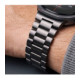 Juoda apyrankė Samsung Galaxy Watch 8 / 9 / Classic (40 / 44 / 46 mm) laikrodžiui "Tech-Protect Stainless"