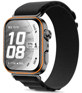 Juoda apyrankė Huawei Watch Fit 3 / 4 / 4 Pro / 5 / 5 Pro laikrodžiui "Tech-Protect Nylon Pro"