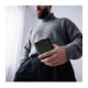 Juodas atverčiamas dėklas Samsung Galaxy Z Flip 8 telefonui "Tech-Protect Wallet"