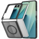 Matinis juodas dėklas Samsung Galaxy Z Flip 8 telefonui "Tech-Protect Magmat Magsafe"