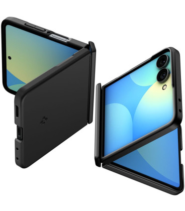 Juodas dėklas Samsung Galaxy Z Flip 8 telefonui "Spigen Air Fit Pro Magsafe"