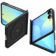 Juodas dėklas Samsung Galaxy Z Flip 8 telefonui "Spigen Airskin Aramid Magsafe"