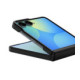 Juodas dėklas Samsung Galaxy Z Flip 8 telefonui "Spigen Airskin Aramid Magsafe"