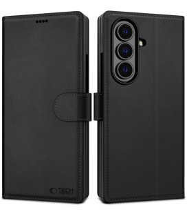 Juodas atverčiamas dėklas Samsung Galaxy Z Fold 8 Ultra telefonui "Tech-Protect Wallet"