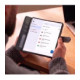 Juodas atverčiamas dėklas Samsung Galaxy Z Fold 8 Ultra telefonui "Tech-Protect Wallet"