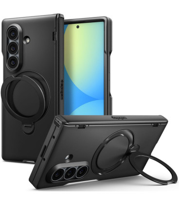 Juodas dėklas Samsung Galaxy Z Fold 8 Ultra telefonui "Spigen Slim Armor Pro S Magsafe"