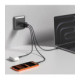 Juodas 1xUSB-A + 2xUSB-C PD 3.2 100W / QC3.0 pakrovėjas "Tech-Protect NCA100W-GAN-AVS 3-Port"