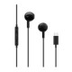 Juodos Type-C ausinės "Tech-Protect Ultraboost Earphone Core G4"