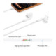 Baltos Type-C ausinės "Tech-Protect Ultraboost Earphone Core G3"