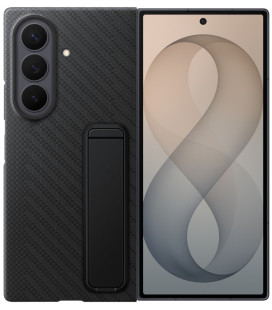 Originalus juodas dėklas "Carbon Standing Case" Samsung Galaxy Z Fold 8 Ultra telefonui "EF-XF976SBE"